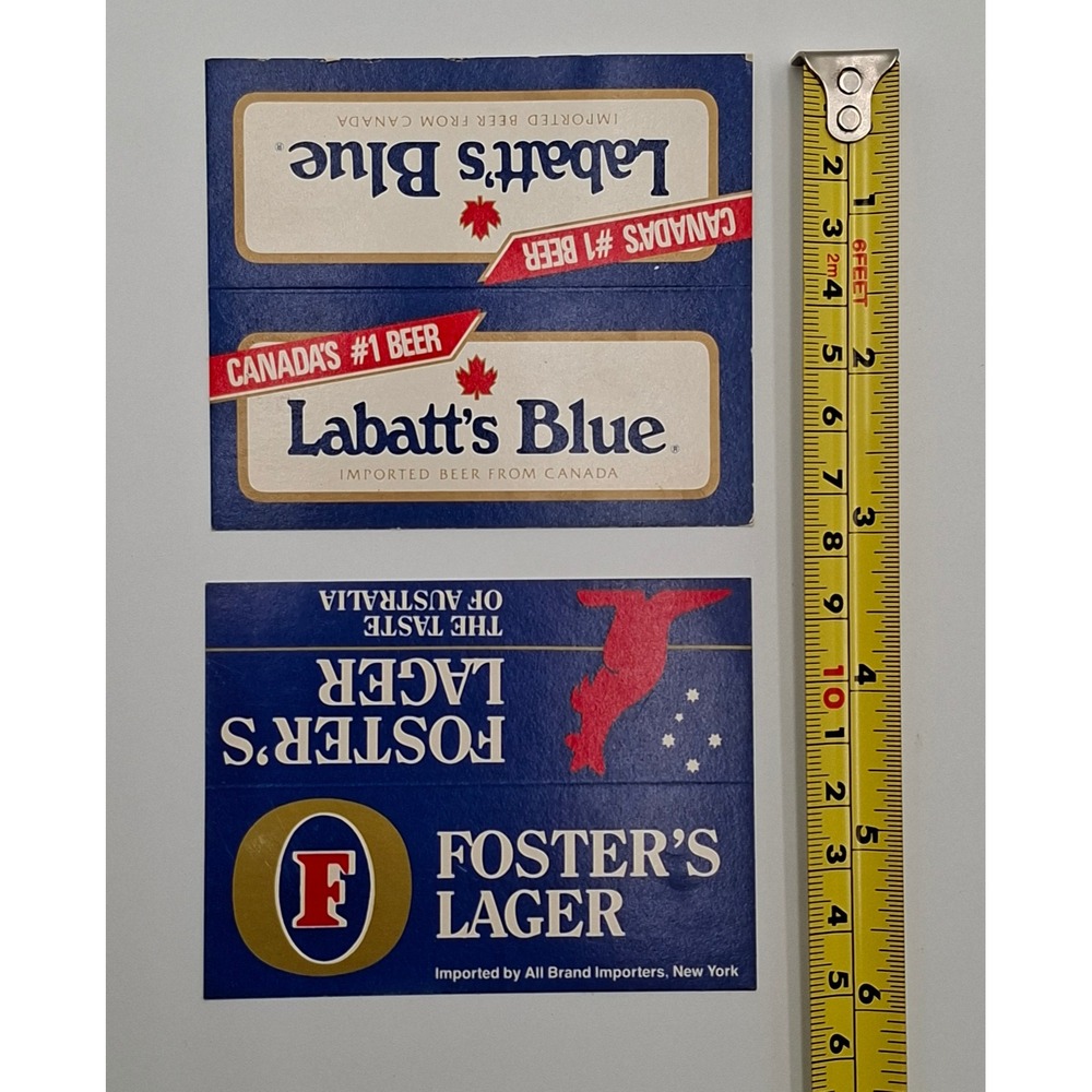 Vintage Beer Coaster Lot Foster's Lager Labatt's Blue 1990 Breweriana - Picture 4 of 4